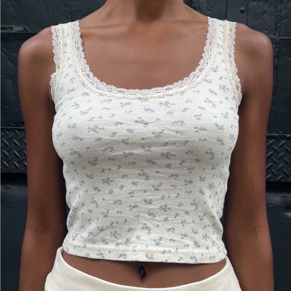Brandy Melville Floral Tank